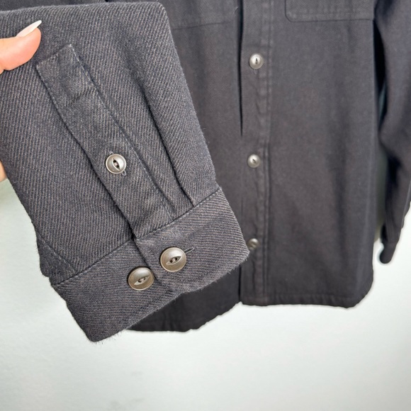 Madewell Twill Easy Shirt-Jacket in Black/Brown size XXL - Picture 7 of 9